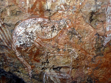Aboriginal Rock Art kangaroo