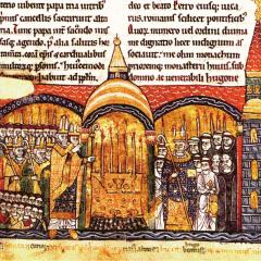 Consécration de Cluny III par Urbain II, Bibliothèque Nationale de France, via Wikimedia Commons
