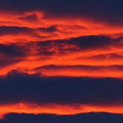 red clouds, sunset; Image via Pixabay, CC0 Public Domain