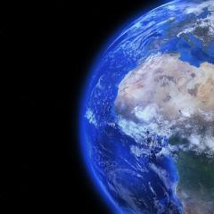 earth in space; Image via Pixabay, CC0 Public Domain 