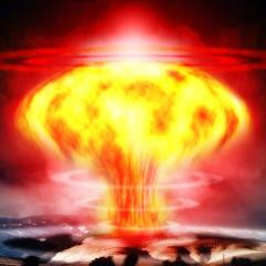nuclear explosion, mushroom cloud; Image via Pixabay, CC0 Public Domain