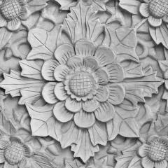 pattern, motif, flowers and leaves; Image via Pixabay, CC0 Public Domain