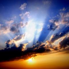 sky at sunset; Image via Pixabay, CC0 Public Domain 