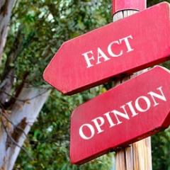 signpost, fact and opinion; Image via Pixabay, CC0 Public Domain
